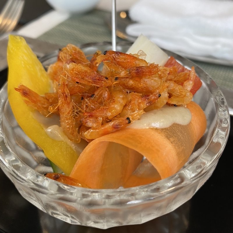 野菜と桜海老のバーニャカウダ(レストラン・ピウ)