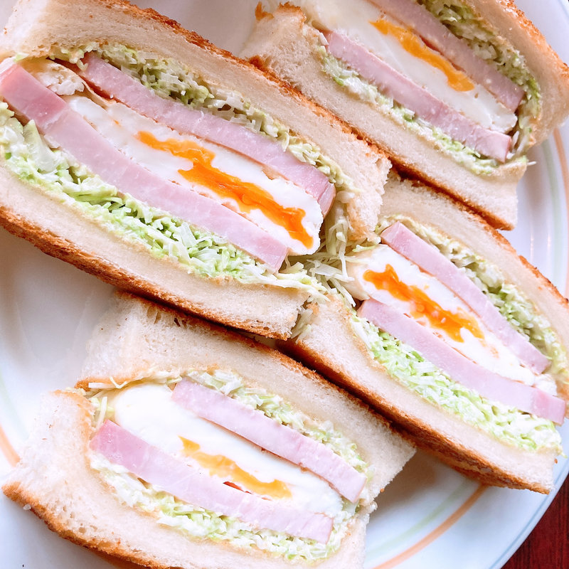 ハムエッグサンド(珈琲専門店 銀座ブラジル 浅草店)