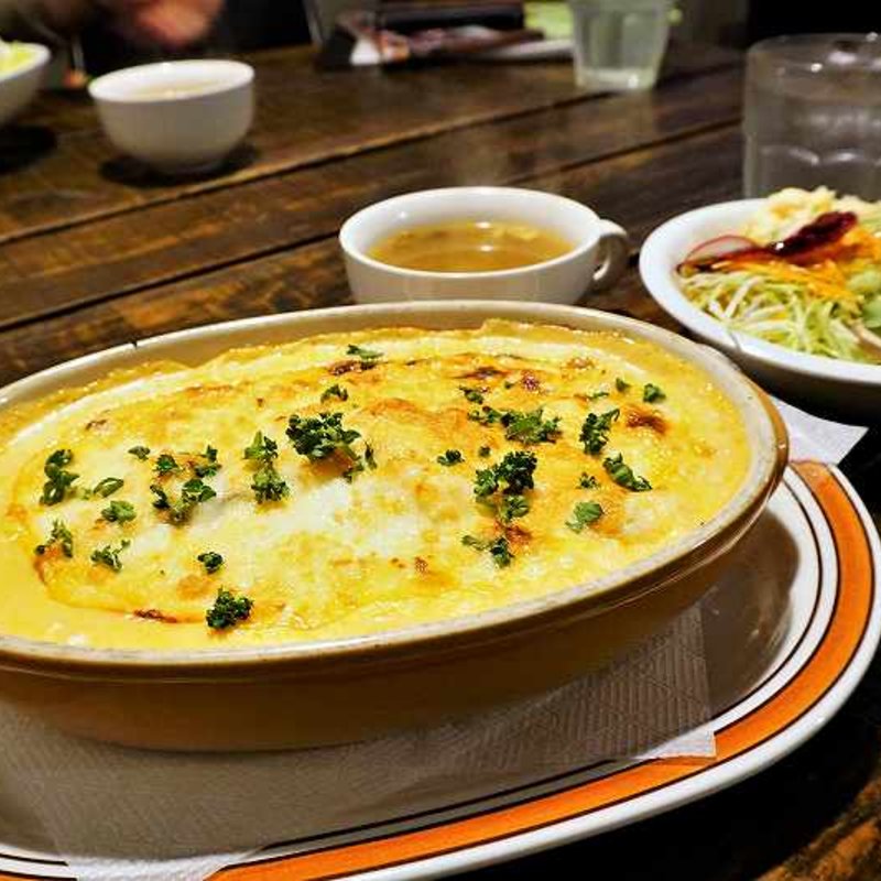 魚介のアメリケーヌソースドリア(タムラ倉庫)