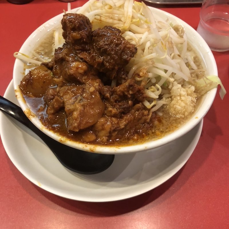 錦店限定メニュー⭐︎豚辛ら〜めん　でら盛り(麺屋あっ晴れ 錦店)