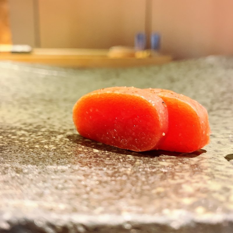 明太子わさび漬け(西麻布 すし天)