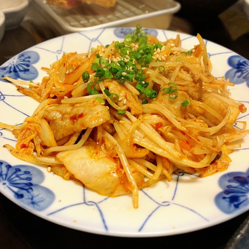 豚キムチ炒め(鍋焼ぼうず)