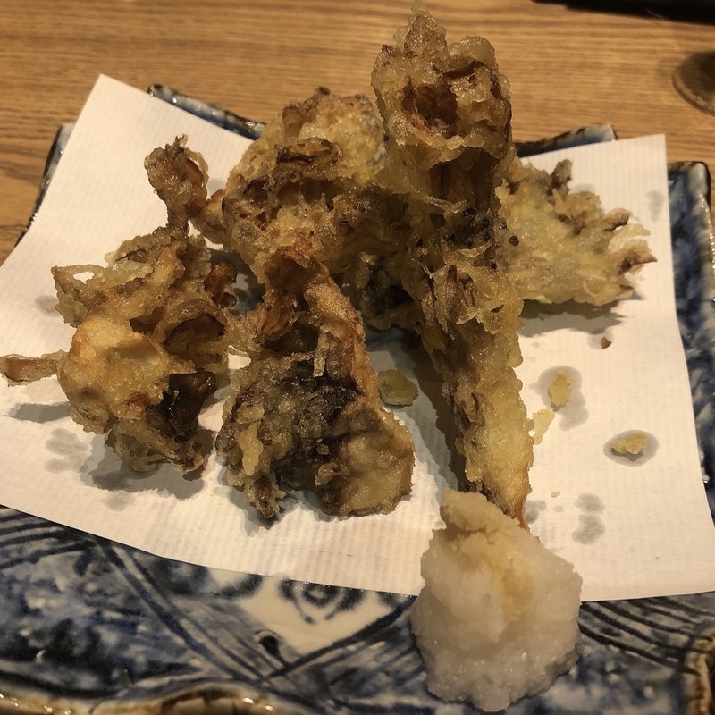 昇龍舞茸天婦羅(九頭龍蕎麦 はなれ)