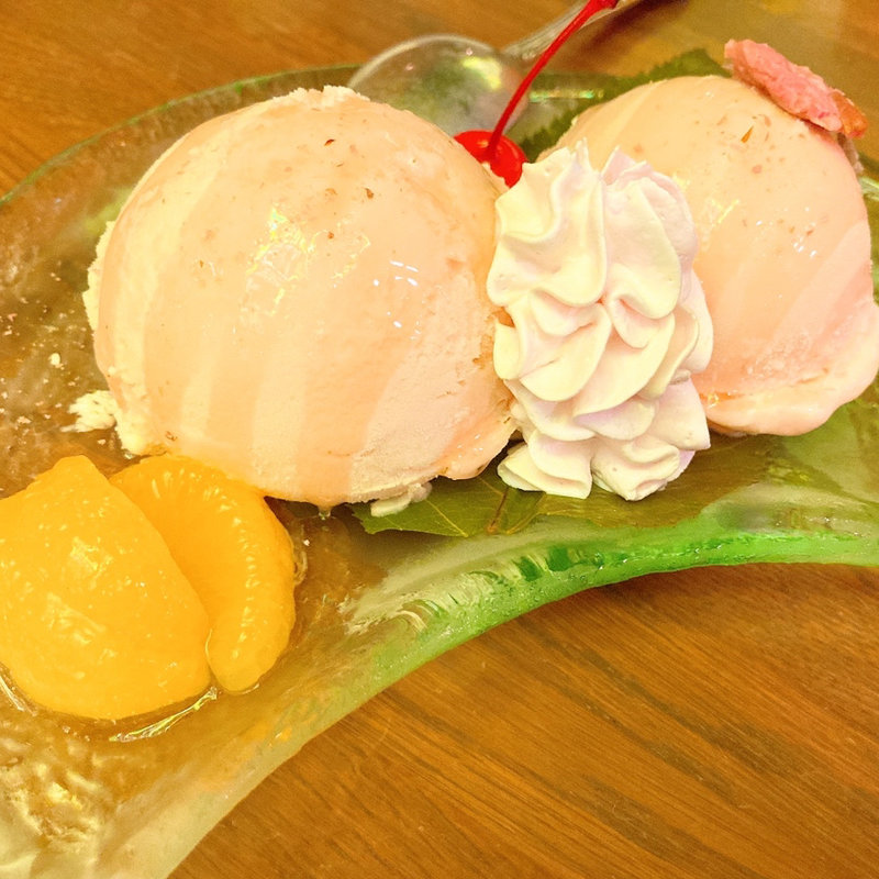 桜のアイス(珈琲西武)