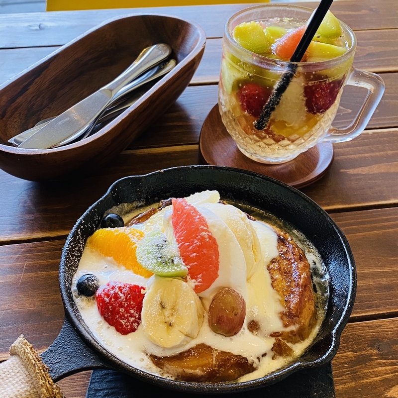 スキレットフレンチトースト(sweets works アラベスク舎)