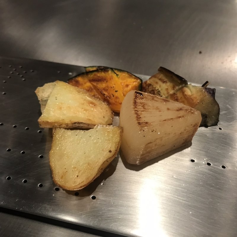 焼き野菜　　ショートコース(テッパンステーキハウス　青山 （Teppan Steak House 青山）)