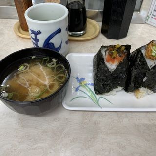 牛すじ×カレー&明太子×高菜&豆腐味噌汁(ぼんご )