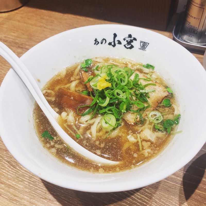 ハーフ中華そば(らーめんとしょうが焼き あの小宮)