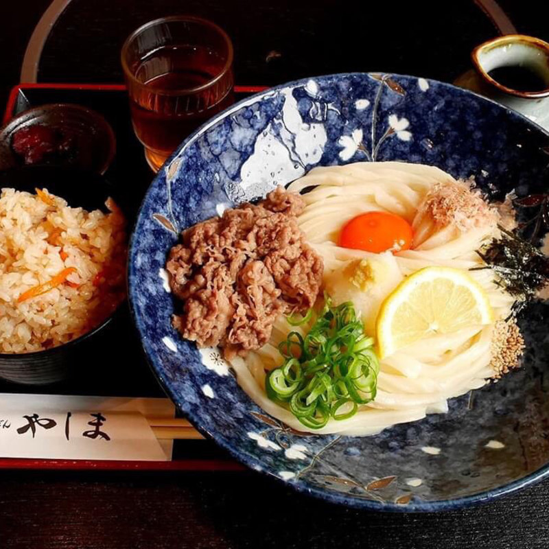 黒毛和牛ぶっかけ定食(本格さぬきうどんやしま)