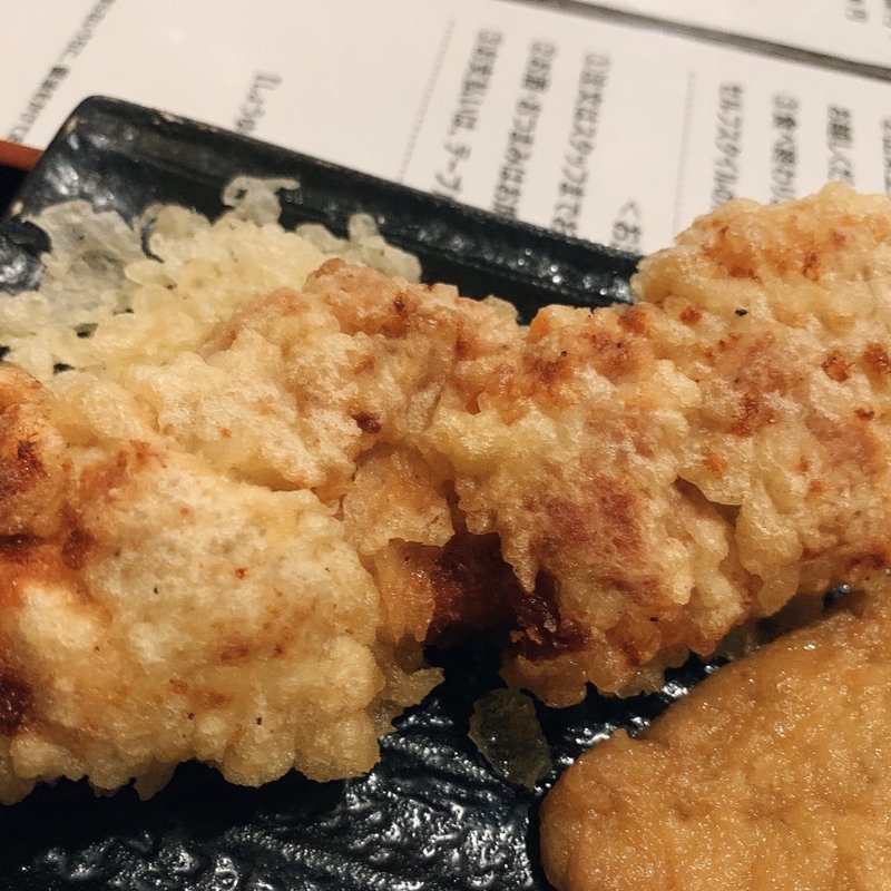 かしわ天(手打ちうどん つくつくぼうし)