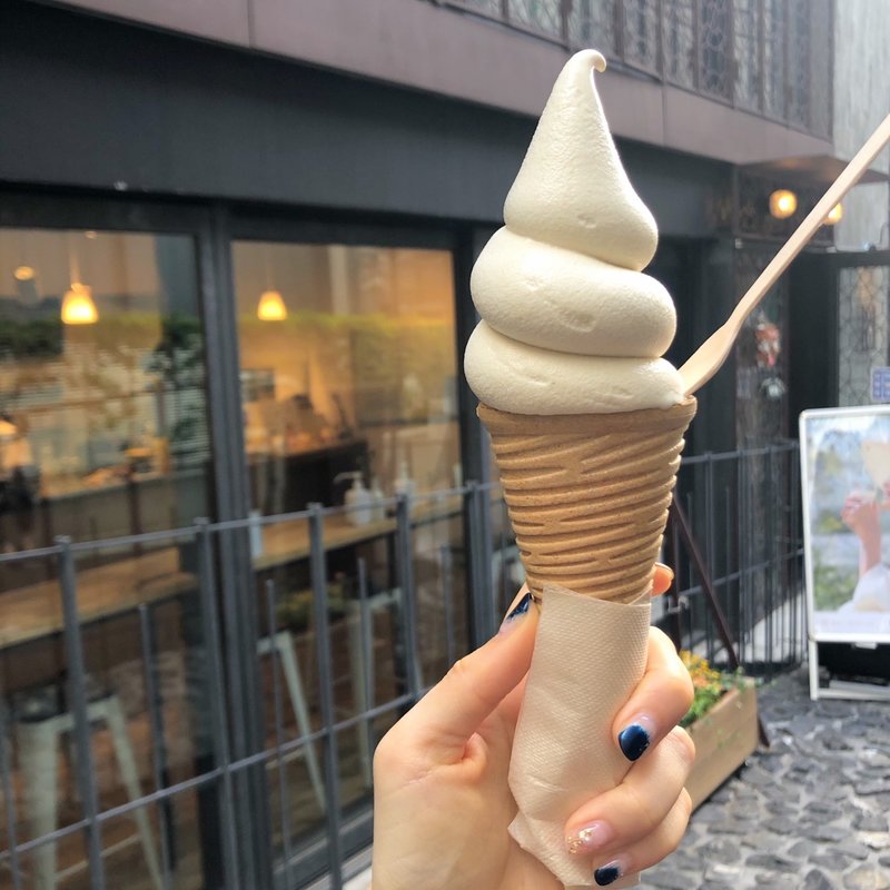 プレーン米ぬかソフトクリーム(0.6 RICE BRAN OIL　ライスブレインオイル)