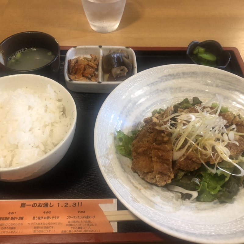 油淋鶏定食(鳥一伝承　焼鳥酒場ヤスモリ商店)