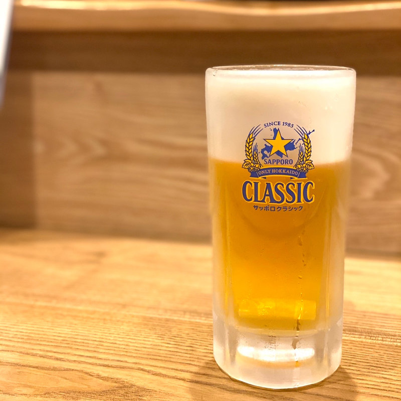 生ビール(おばんざいカエル)