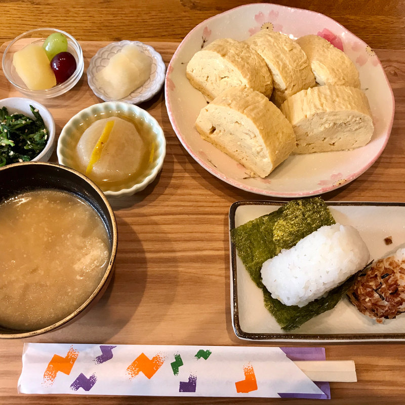 だし巻き卵定食(染谷商店)