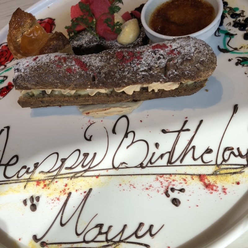 バースデープレート(俺のフレンチ　横浜)