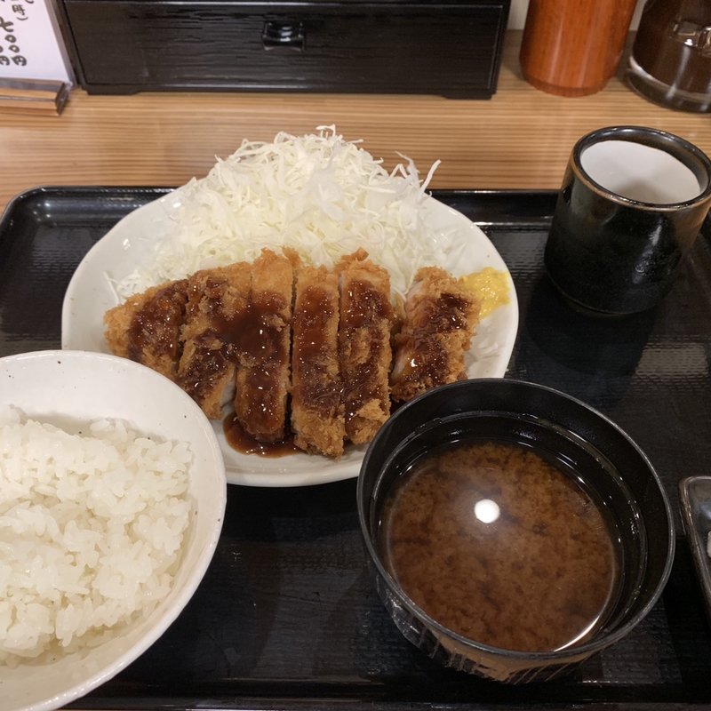 とんかつ定食(とんかつ まるや 竹橋店)