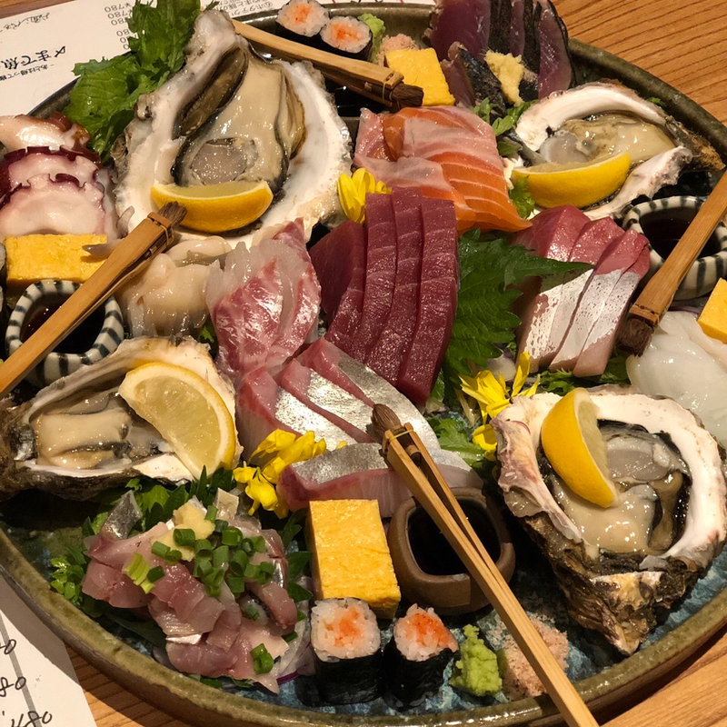 6点盛り(ムスブ田町魚金)