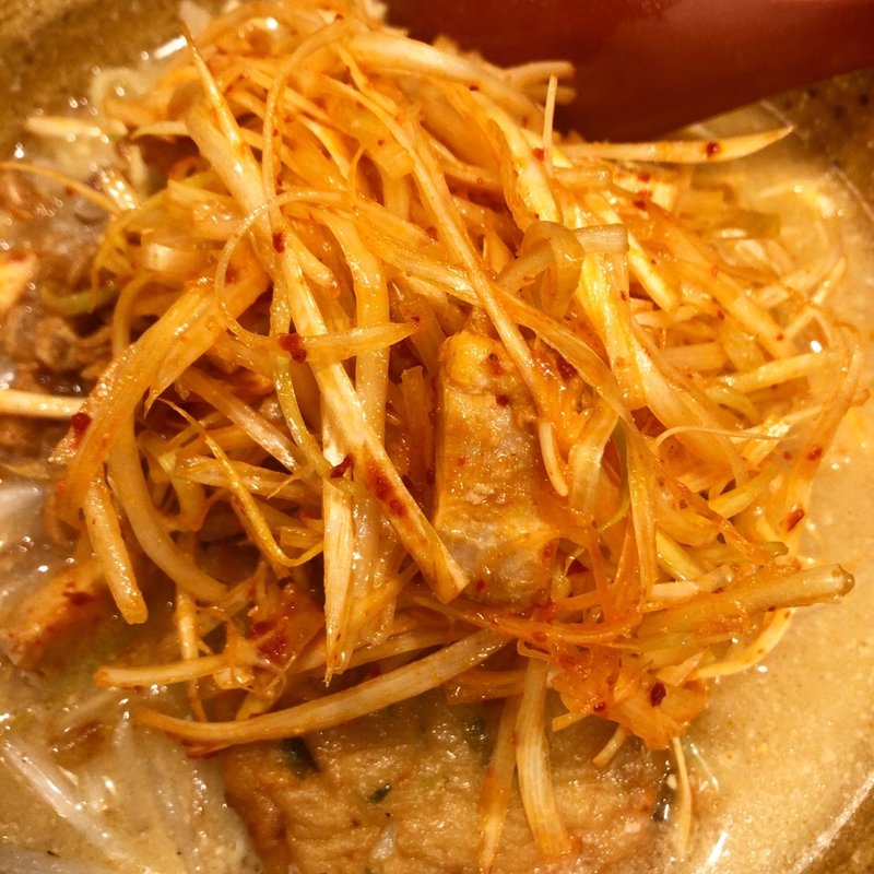 九州味噌の肉ネギらーめん(麺場 田所商店 武石本店)