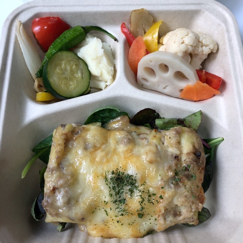 たっぷりチーズとキノコのラザニア(24/7 restaurant)