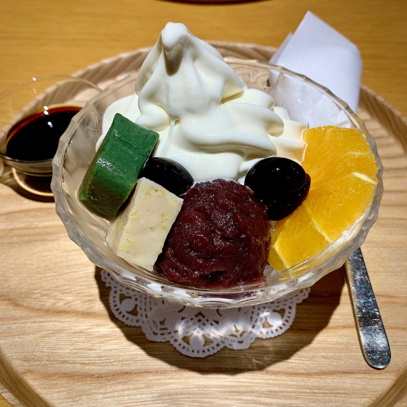 ほうじ茶クリーム生麩あんみつ(ディアンドデパートメント 京都店 （D&DEPARTMENT）)