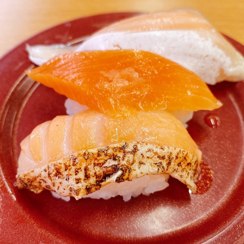 鮭三貫盛り(スシロー 東府中店 )