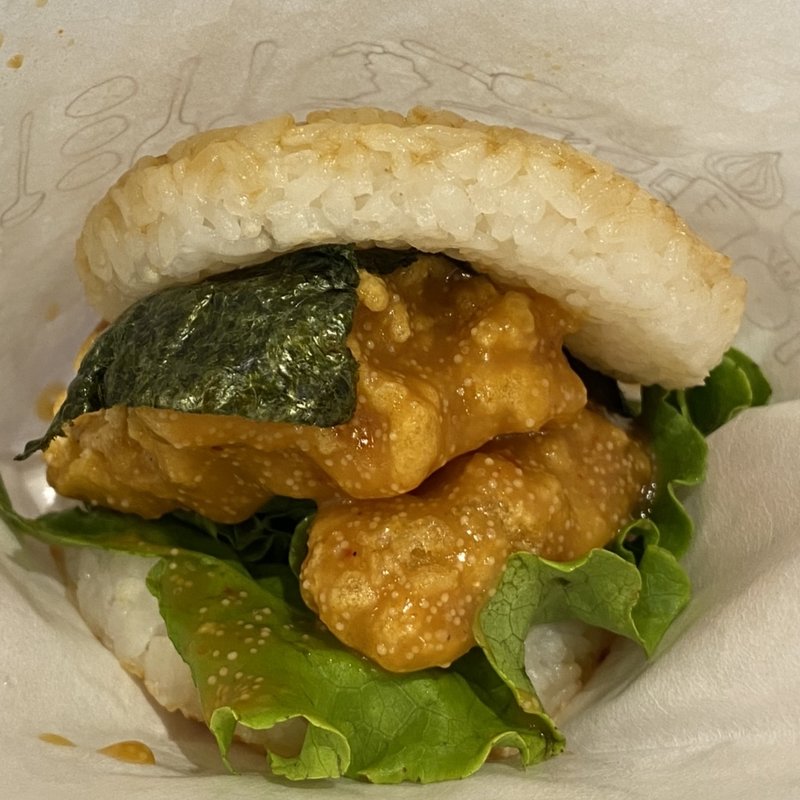 モスライスバーガー海老めんたい味(モスバーガー NAMBAなんなん店 )