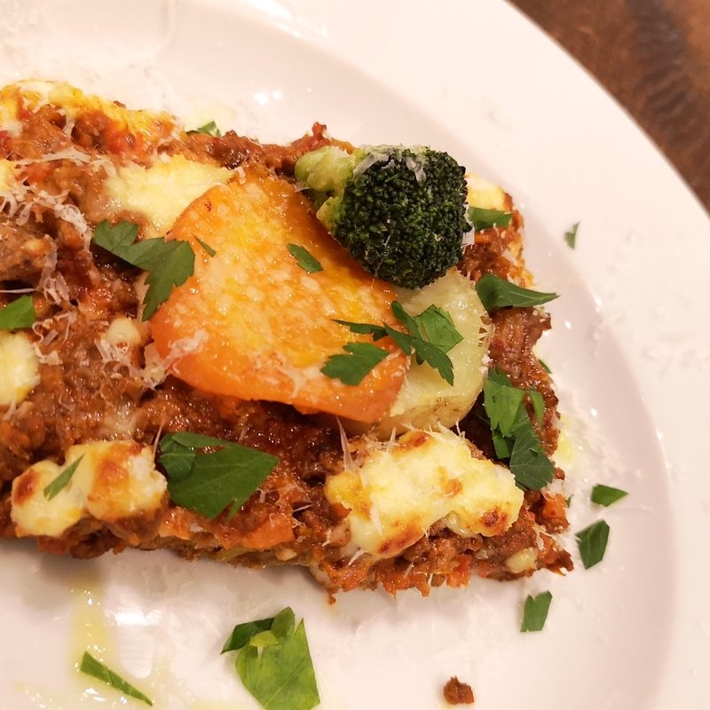 低糖質パンのラザニア(フォカッツェリア・ラ・ブリアンツァ)