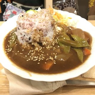 野菜カレー/古代米入りライス(ファーマーズカフェTOKYO)
