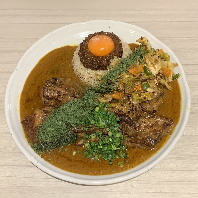 MIX 並盛 アチャール   豚ダブル ドライパクチー(吉田カレー  )