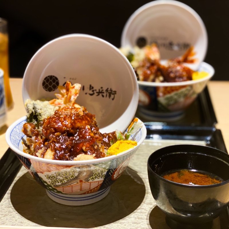 味噌天丼(尾張蕎麦と天丼 徳川忠兵衛)