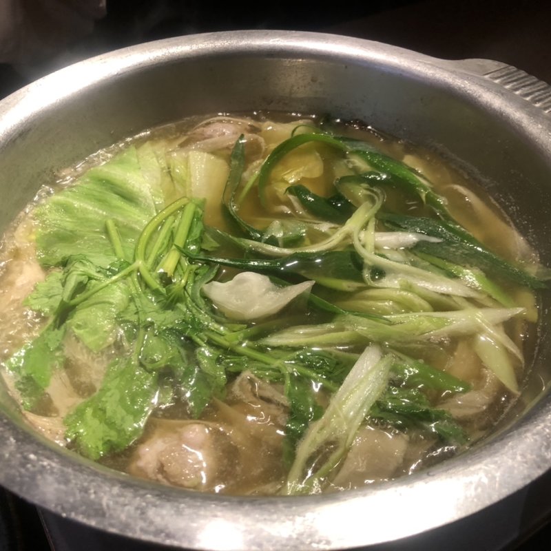 河内鴨とレタスのわさび鍋(藤乃 )