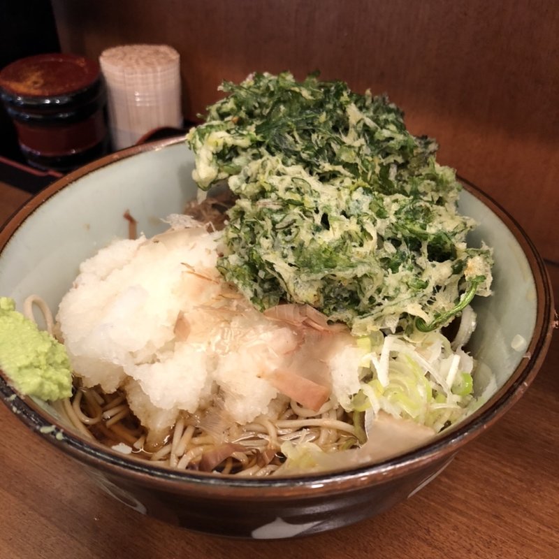 おろしそば(春菊天マシ)(文殊 馬喰横山店 )