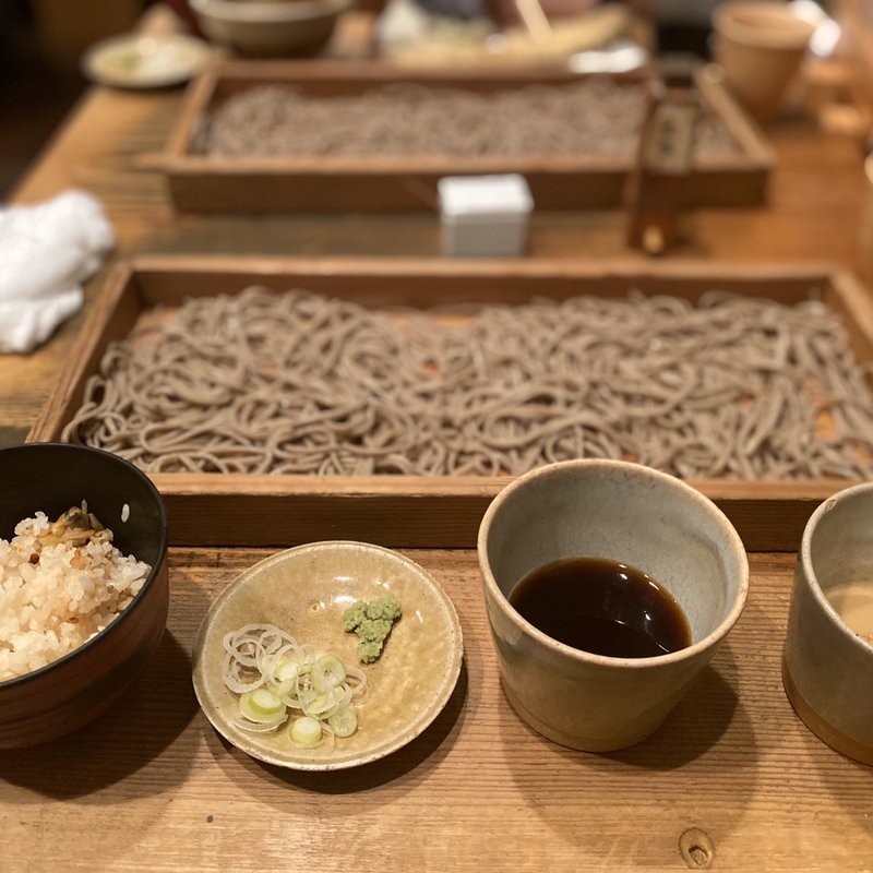 おためしそば切り(板蕎麦 香り家 恵比寿店)