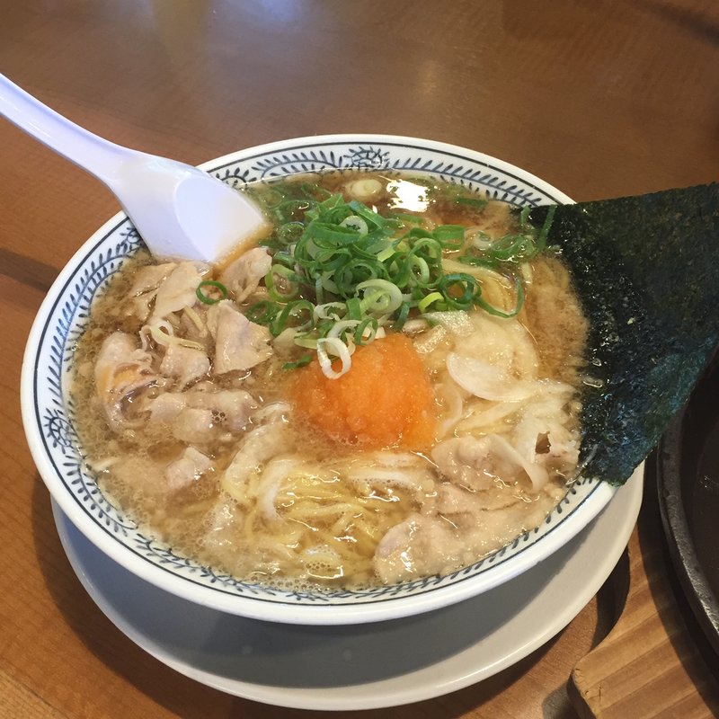熟成醤油ラーメン 肉そば 682円(丸源ラーメン 千音寺店)