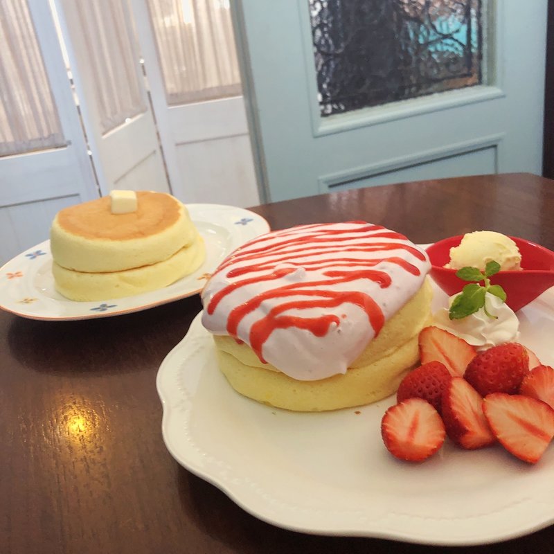 スフレパンケーキ(ごはんカフェ ラクエ)