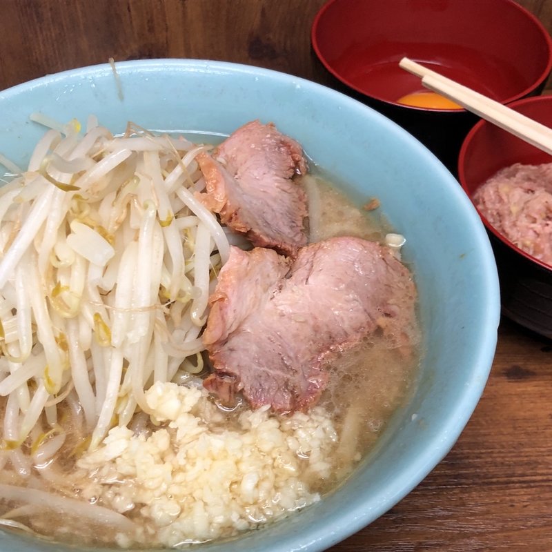 小らーめん　ほぐし豚生たまご(ラーメン二郎 池袋東口店 （らーめんじろう）)