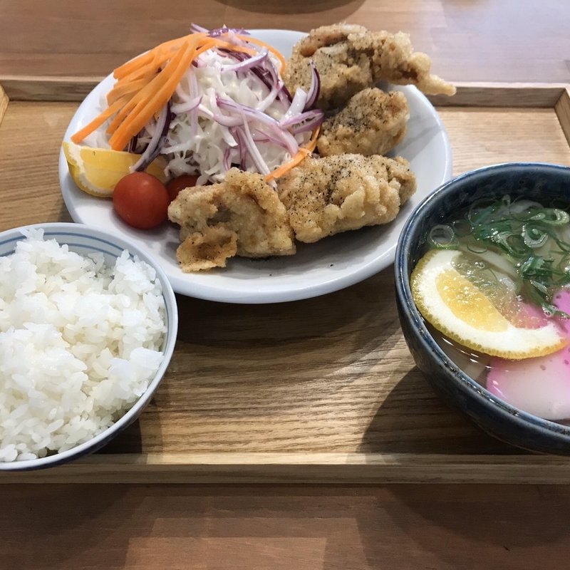 からあげ定食(恵味うどん)