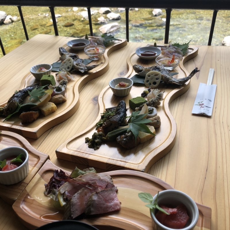 本谷定食(岩魚の里 峡 （いわなのさと はざま）)
