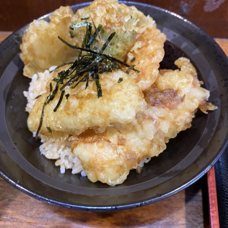 ランチ　ミニ天丼(ぶっかけうどん　小野)