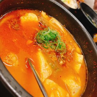 ミニカルビ丼と海鮮スン豆腐セット(韓丼東大宮店)