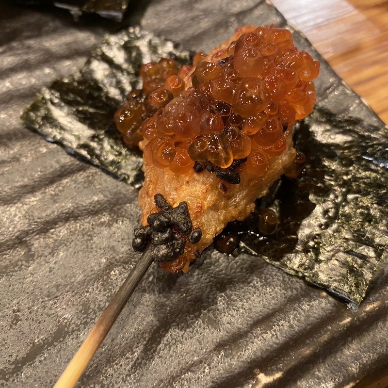 イクラのあぶりめし(魚串さくらさく 神保町店 )