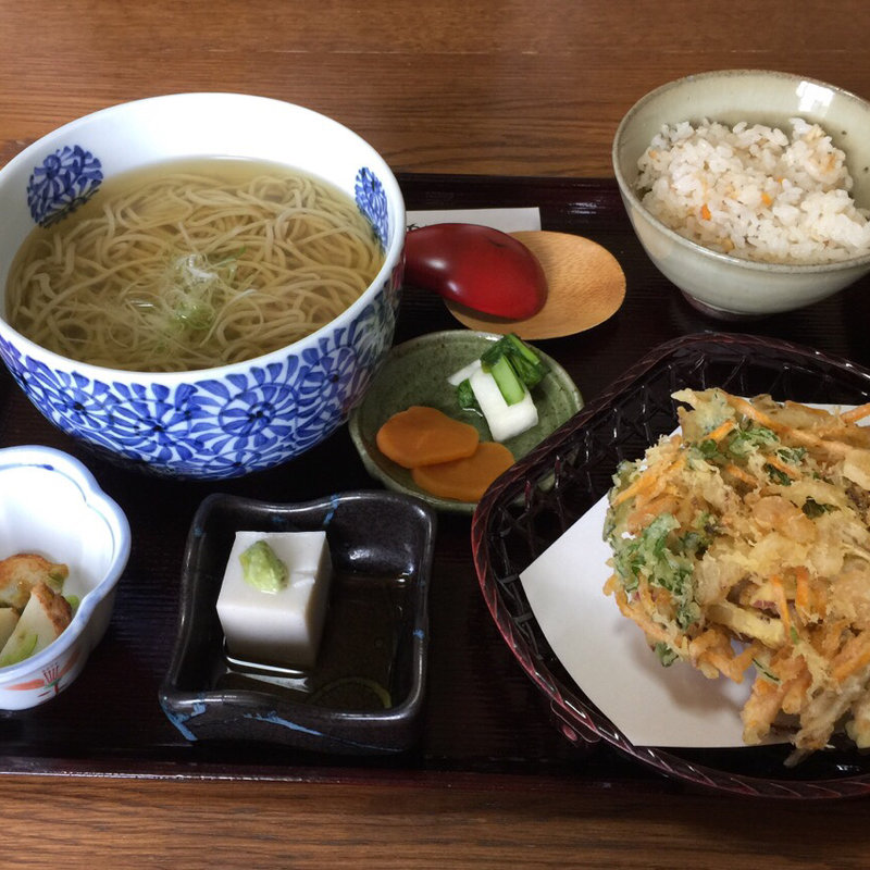 かき揚げそば(蕎麦切 ゆる里)