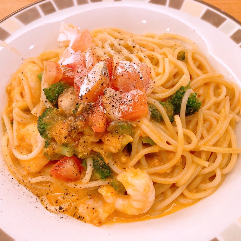 エビとブロッコリーのオーロラソース(サイゼリヤ 中野坂上店)