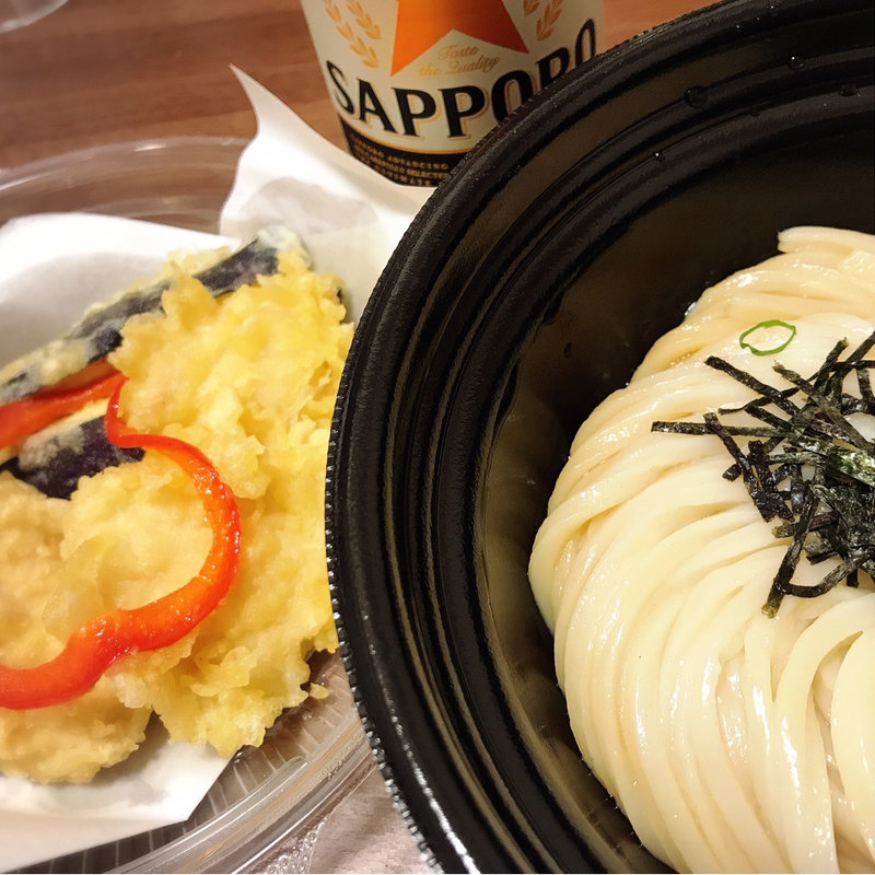 とり玉天ぶっかけ(饂飩とお酒 からほり きぬ川)