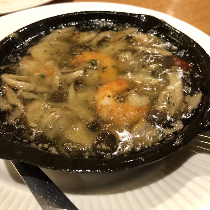 エビとキノコのアヒージョ(イルピーノ)