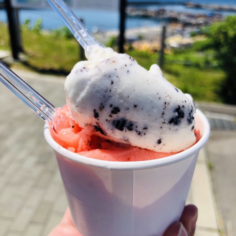 ジェラート　　(道の駅　あぷた )