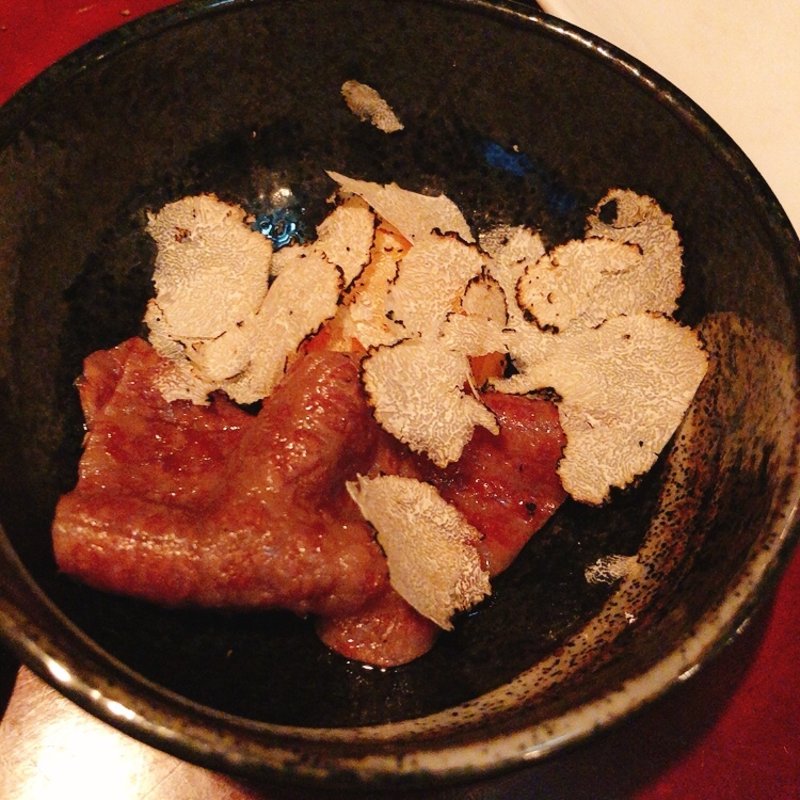 トリュフ焼きすき(みすじ by Yoroniku)