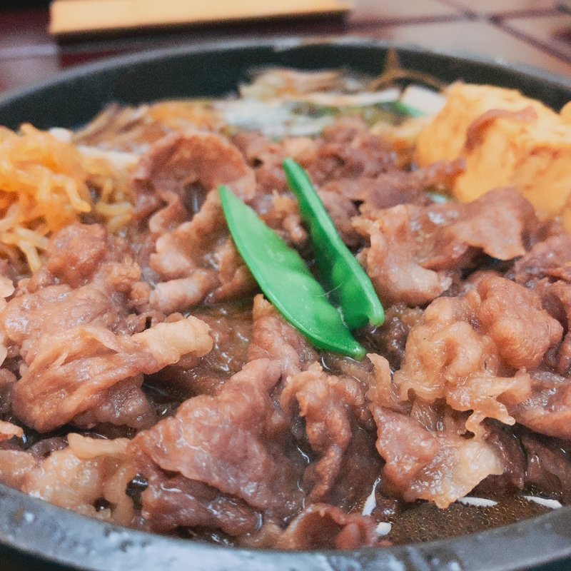 牛鍋定食(牛鍋処 荒井屋 万國橋店)