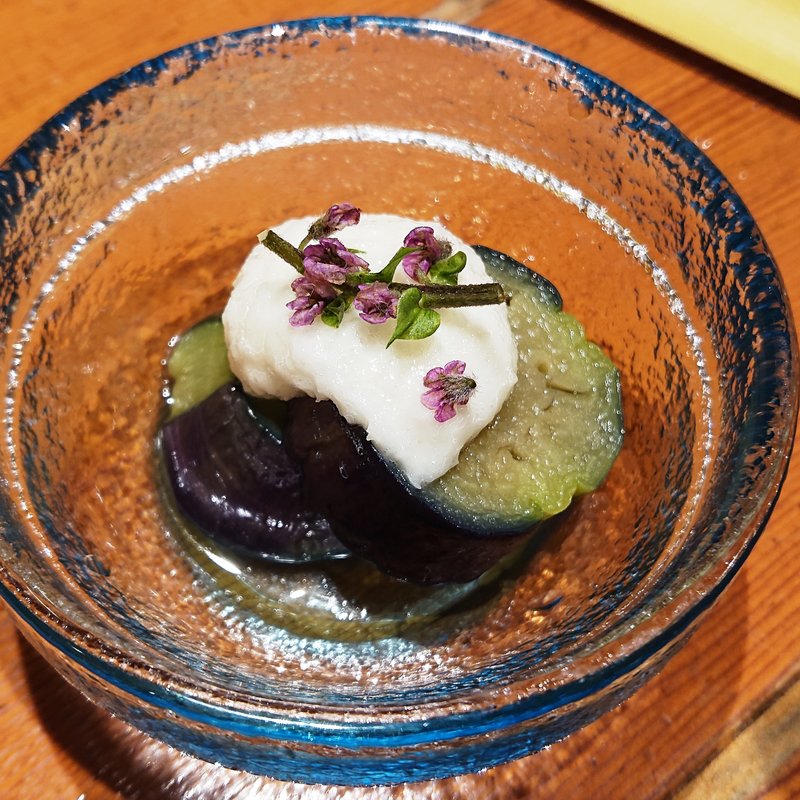 茄子の煮びたし(蕎麦居酒屋　高田屋　川崎)