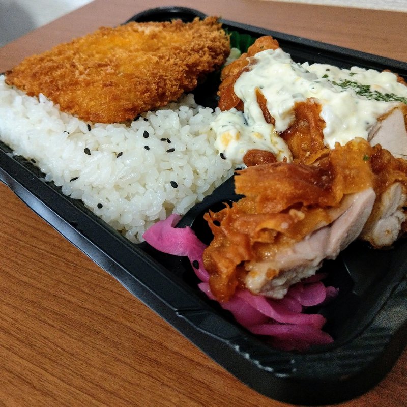 アジフライチキン南蛮弁当(とり多津 錦糸町店)